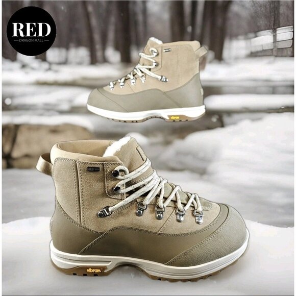 UGG SAND BRECKEN LACE EXTREME WATERPROOF WINTER BOOTS - WOMEN'S SIZE 8 - Picture 1 of 14